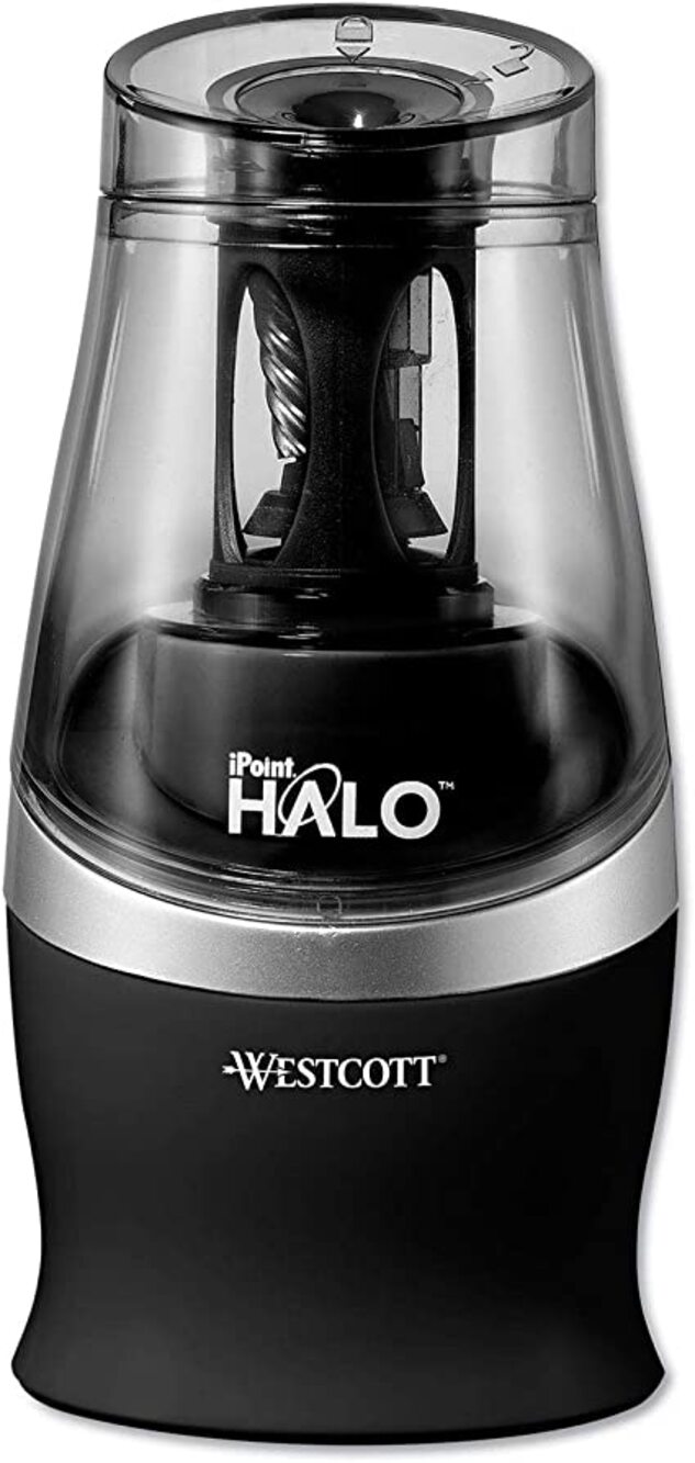New Westcott iPoint Halo Electric Pencil Sharpener - Non Stick NWT